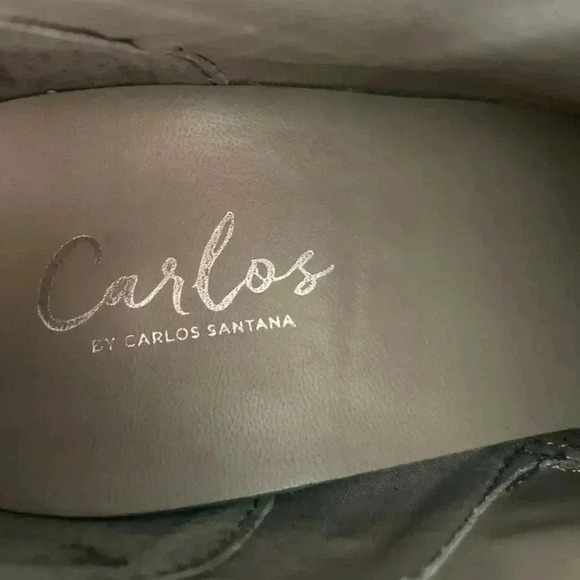 Carlos Santana Grey snakeskin Tibbie ankle boots - Picture 10 of 11